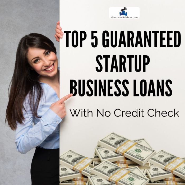 No credit check startup loans